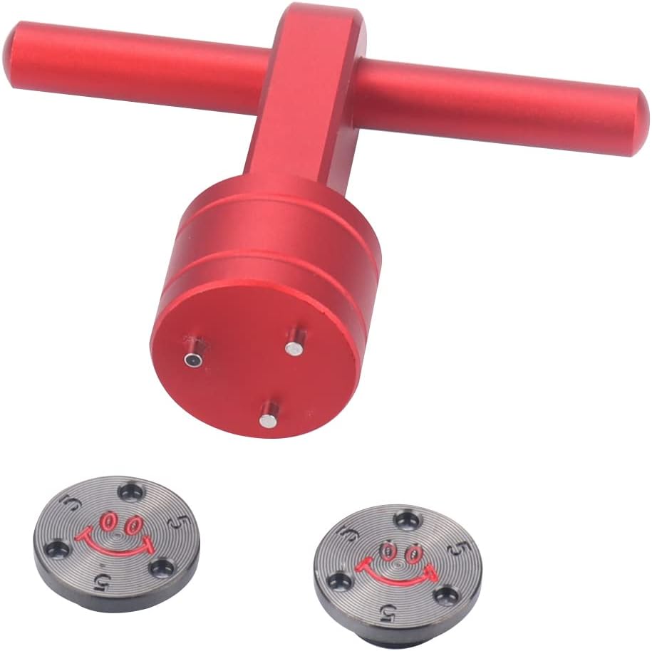 Golf 3-Prong Wrench Tool with Weights Screws for Taylormade TP Collection & Spider Mini Putter (Red-5g)