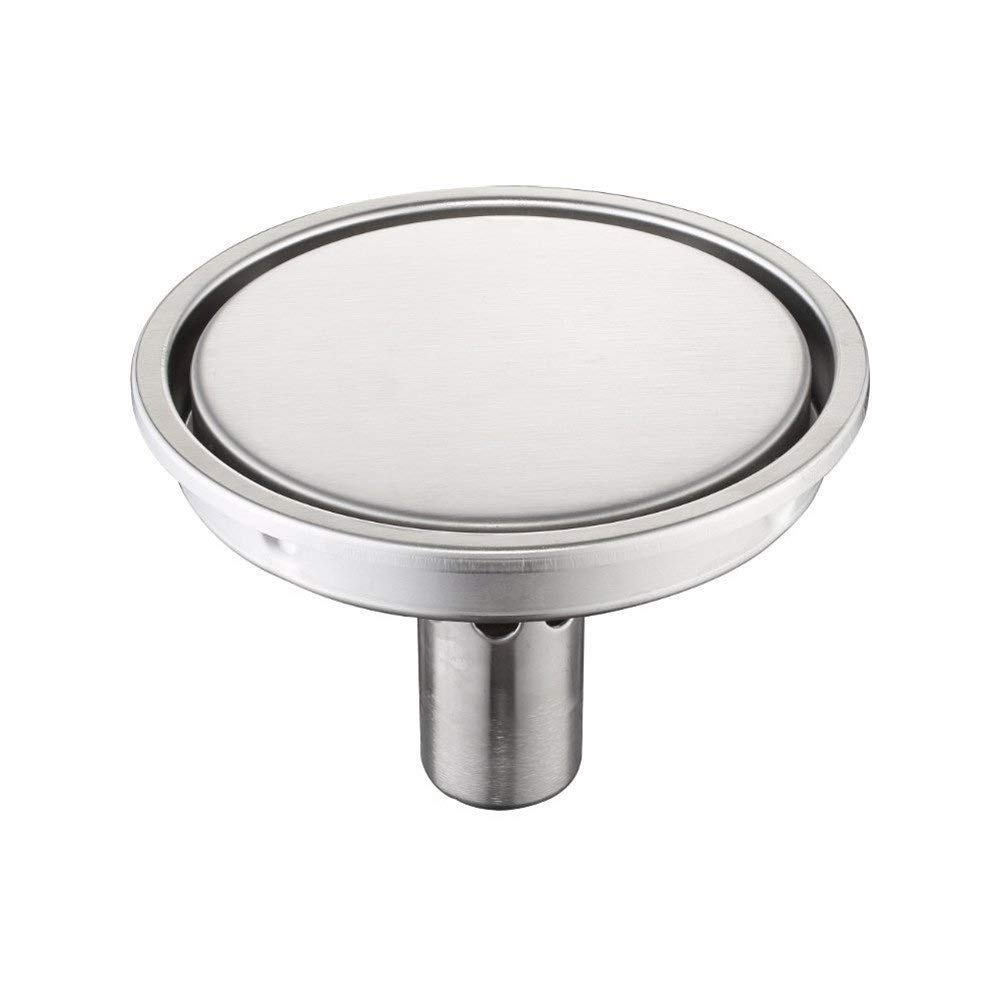 Floor Drain Anti-odor 6-Inch SUS304 Stainless Steel Round Bathroom Floor Drain Multipurpose Invisible Floor Drainer with Tile Insert Grate Removable Cover, Large Caliber for Kitchen Washroom Garage