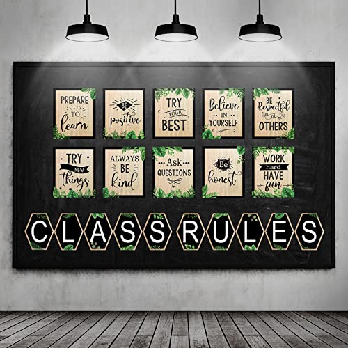 Règles de classe en lot de 20 affiches murales pour instaurer un climat scolaire serein