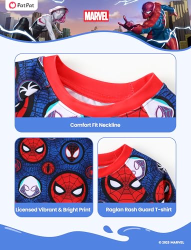 Image of Disney Marvel Spiderman Stitch Rash Guard Shirts Minnie Ariel UPF50+Swim Shirt Boy /Girl Surf Swim Suit Top Kid Swimwear 2-14Y