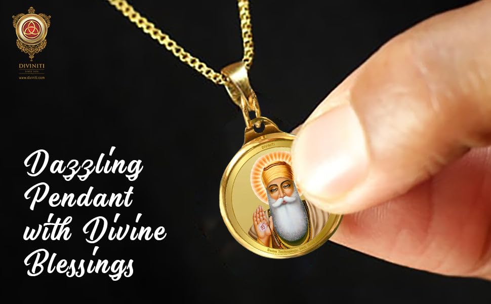 Image of DIVINITI 24K Gold Plated Double-Sided Religious Pendant with Premium Gift Box, Spiritual Locket for Men & Women, Devotional Jewellery for Gifting & Everyday Wear