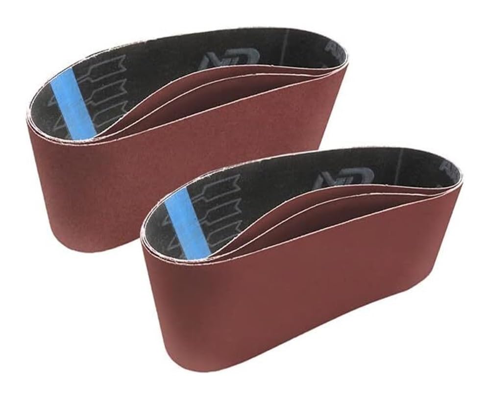 Herramienta de lijado, papel lija, rollo, 20 bandas abrasivas 533 x 76 mm, accesorios for amoladoras banda fino y grueso(P60)