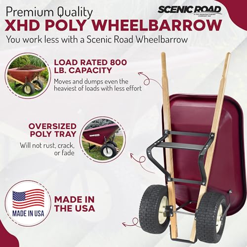 Scenic Road M6-2FF Dual-Wheel 6 Cu Ft Wheelbarrow thumb #1