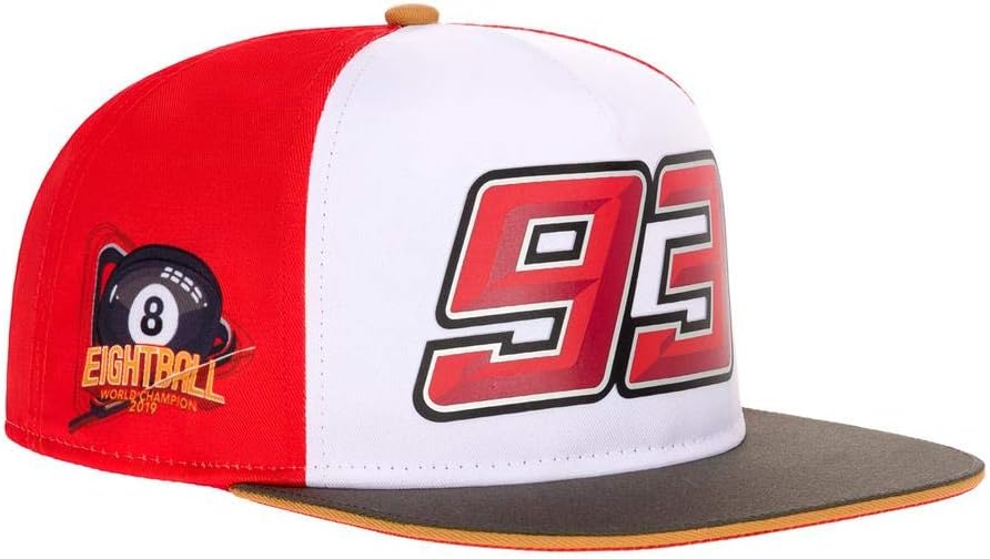 Marc Marquez Flat Peak Cap 93 MotoGP World Champion 8 Ball Official 2019
