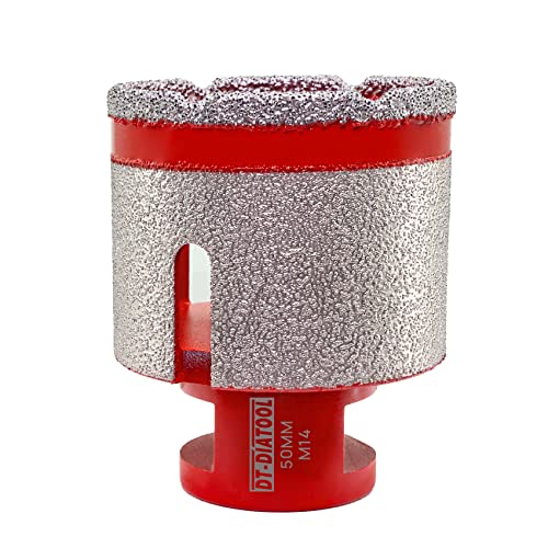 DT-DIATOOL Diamantkernbohrer Fingerbohrer 50mm zum Bohren von Vergrößerungslöchern aus Porzellanfliesen Marmor Kunststein