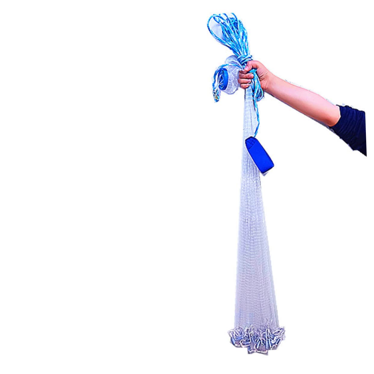 Sosoport Américain Fonte Filet De Pêche Fonte Maille Filet De Pêche Main Coulée Filet Lancer Réseau De Pêche Outil Lancer Appât Net Appât Filet De Pêche Leurres d'eau Salée Eau Douce États