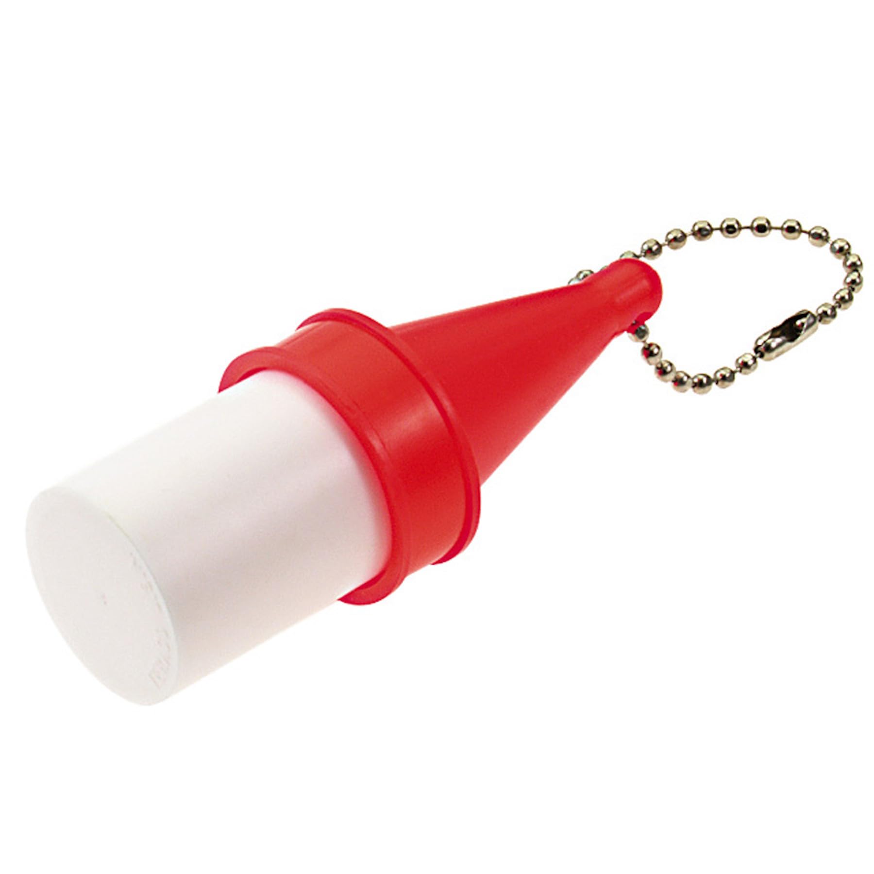 Lucky Line Key Float with Ball Chain Water Sports, Red and White (92101)