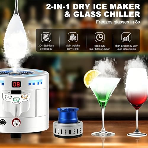 Máquina 2 en 1 para Hielo Seco y Enfriador de Vasos miniatura 2