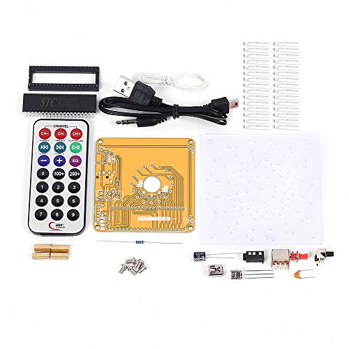 Led Cubic Ball, Pemenol Diy Soldering Project Kit 3Mm Rgb Led Light Cube Creative Electronic Kit Music Spectrum Mode Remote Control For Birthday Day Gift Desktop Decoration #TOP1