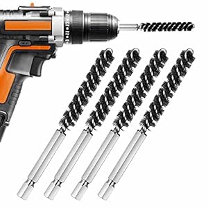 Golf Clubs Head Hosel Brush Golf Shaft Ferrules Brush Stainless Steel Bore Brush Wire Brush Cleaning Tool Electric Drill Wire Brush for Wood and Iron (4)