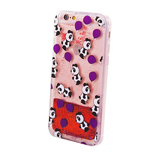 Image of Bubblegum Cases Liquid Glitter iPhone 5 case/iPhone 5s: Supercute ANIMAL GLITTER Cases for iPhone Models (iPhone 5 5S, Panda Balloon Glitter)