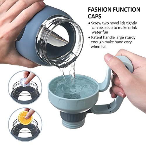 Mukoko 42Oz Glass Water Bottle With Straw, Motivational Water Bottle With Silicone Sleeves And Handle,Leakproof Bpa Free Wide Mouth Water Jug For Gym,Working,Outdoor,Amber #TOP3