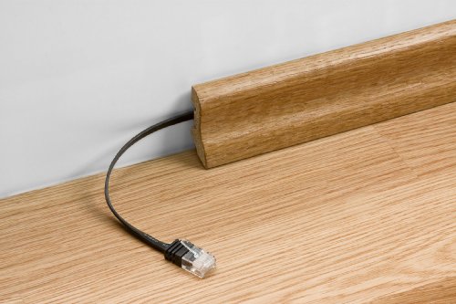 Patchk. Cat5e U/UTP płaski wh 0,50 m