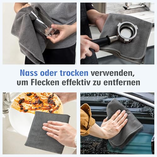 VIVOTE Putzlappen Boden Bodentücher 5 Stück 40x60cm Vielseitig einsetzbar und sehr saugfähig Für die Bodenreinigung