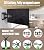 IC ICLOVER Outdoor TV Cover 60-65 inch, 600D Heavy Duty Waterproof TV Protector with 3 Sides Full Zipper, Fits up to 58.5"W×35"H, Weatherproof Outside Television Covers Enclosure for Flat Screen TVs