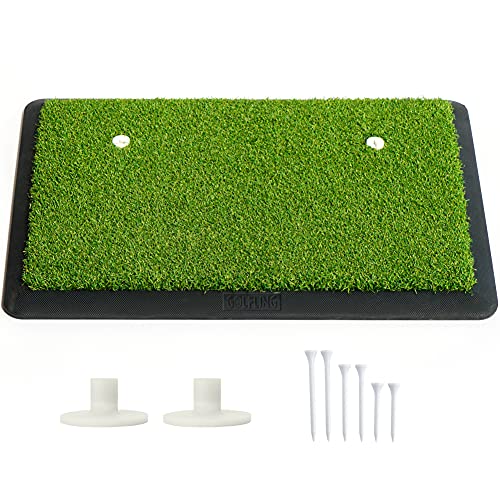Golfling Golf Hitting Mat - Golf Mat - Golf Mat Backyard - Golf Practice Mat - Golf Matt - Golf Training Mat - Golf Hitting Pad - Turf Mat Golf - Chipping Turf - Indoor Golf Mat - Golf Pad