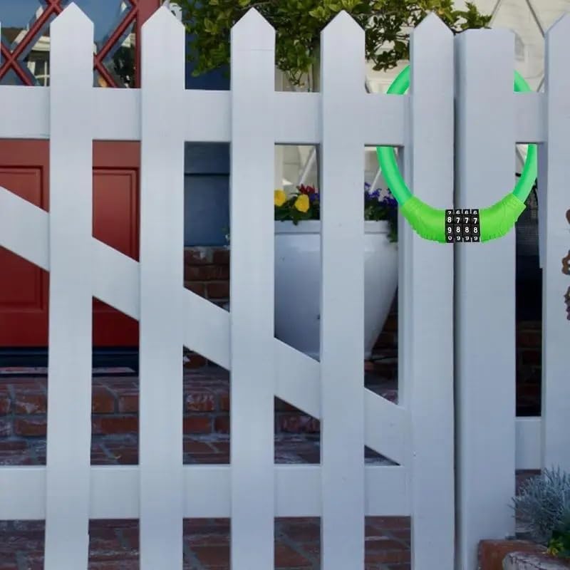 Bike Locks Heavy Duty/Bicycle Chain/Cycling Lock,Codes for Bike Cycle, Moto, Door, Gate Fence(Orange)