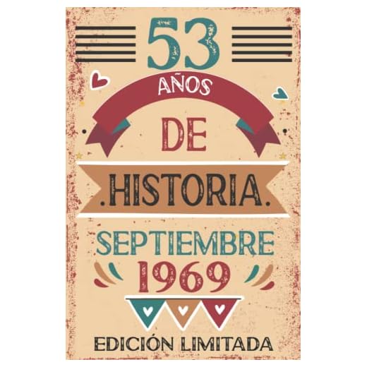 53 Años De Historia septiembre 1969: Libro de visitas, cuaderno, 110 páginas de felicitaciones, idea de regalo, regalo Para la esposa, novia, mujer, La madre