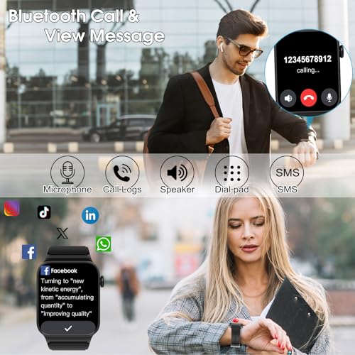 STECEi T50S Smartwatch — 1.85" HD, 110+ Sports, Bluetooth Calls, IP68 — view 3