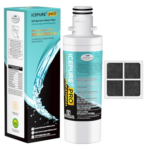 Image of ICEPURE PRO ADQ74793501 NSF /ANSI 401 NSF /ANSI 42Certified Replacement LT1000P, Kenmore Elite 9980, ADQ747935 LT1000PC MDJ64844601 ADQ74793502 Refrigerator Water and LT120F Air Filter, 1Combo
