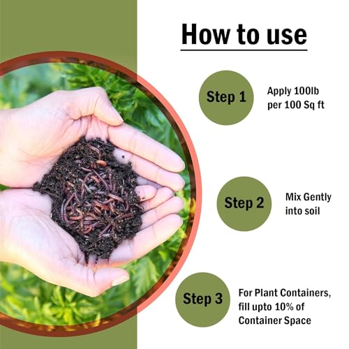 Image of ORILEY Organic 2 Kg Vermicompost 100% Natural Khaad Fertilizer for Plants & Vegetables Nutrient-Rich Cow Dung Based Earthworm Manure Compost Improves Plant Health, Water Retention & Soil Quality
