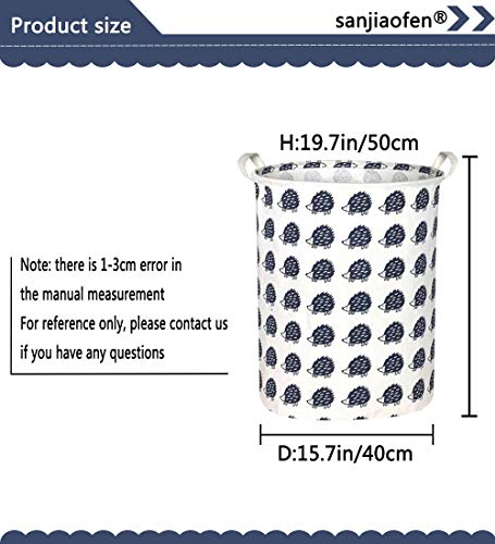Sanjiaofen Kids Laundry Hamper, Hedgehog Laundry Basket Nursery Storage Baskets For Hedgehog Decor,Gift Basket,Toy Organizer.(Hedgehog) #TOP4