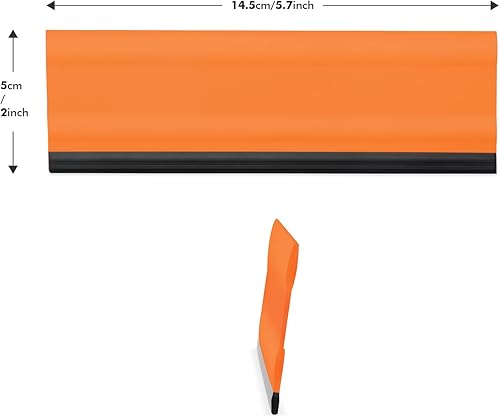 Miniatura 2 de FOSHIO Escobilla de goma de 6 pulgadas para cocinas, vidrios, duchas y ventanas de automóvil, instalación de películas, rascador de vinilo,