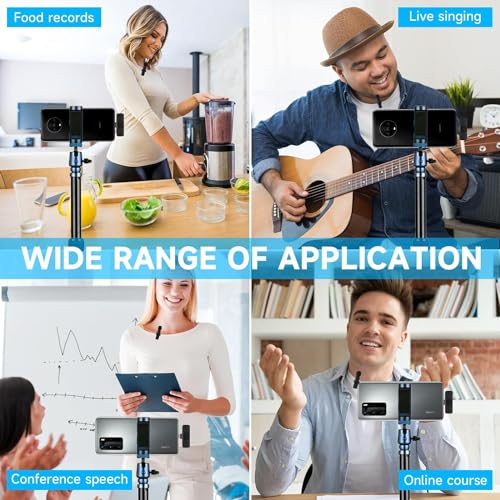 Image of SnapX1 L Vlogging Kit with Wireless Mic | 3-in-1 170cm Long Extendable Selfie Stick Tripod Stand with Bluetooth Remote + K8 Mic for YouTube, Reels & Vlogs (Android /iPhone)