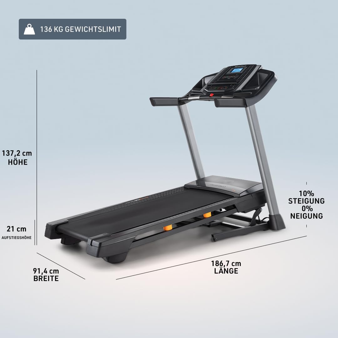 NordicTrack T-Serie Laufband für Zuhause | Klappbar | bis zu 12% Steigung & 20 km/h | Display mit 10.000+ Trainings über iFIT-Platform | Smart Fitness für Zuhause
