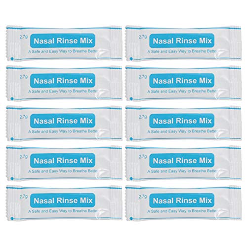 TOBBOMEY Paquetes De Sal Para Limpieza Nasal Caja De 40 Unidades Para Aliviar Las Molestias Nasales Al Instante