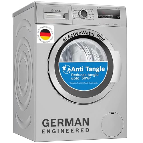 Image of Bosch 7 kg 5 Star Fully-Automatic Front Loading Washing Machine (WAJ2016SIN, Silver, AI active water plus, In-Built Heater)