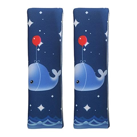 JBBERTH Auto Car Seat Belt Covers Shoulder Pads 2Pcs One Pair (Whale) Cover