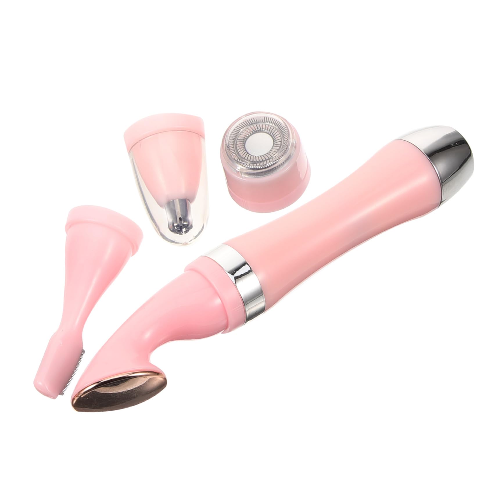 VALICLUD Electric Shaver Hair Remover Facial Hair Trimmer Remover Removal Tool with Shaving Heads Battery Operated for Smooth Skin