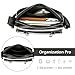 ibalulu Crossbody Bag for Mens, Pu leather Cross Body Purse, Multi Pocket Shoulder Bag, Durable Wear-resistant and Waterproof Messenger Bag for Travel Work Daily (Black)