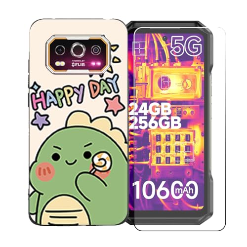 CongJiaLingXi�P�[�X�K�p �� Ulefone Armor 27T Pro+ (6.78") �K�p �� �d�����ꂽ�K���X�X�N���[���v���e�N�^�[�A�_�炩���V���R�[���V�F���o���p�[�h�Ռ�TPU�ی�J�o�[�������,LLM49