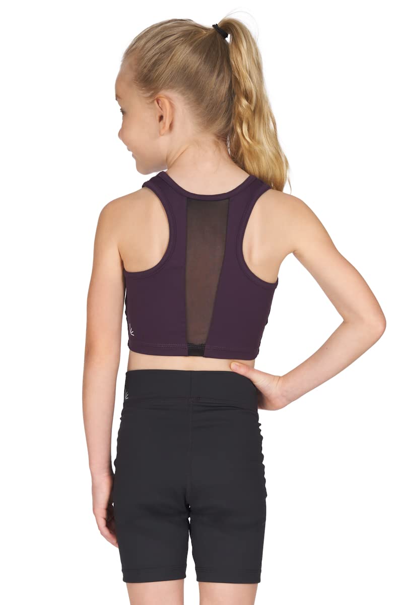 Liakada Dance Girls' Sheer Crop Tank for, Dance, Gym Yoga, and Cheer!