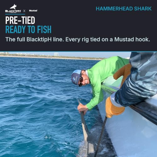 Mustad BTH-MSR-1 Monster Shark Rig con Anzuelo Demon Circle 16/0 y Línea Mono de 700 lb para Pesca en Agua Salada miniatura 3