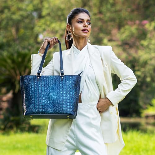 Image of Anuschka Women's Original Hand-Painted Genuine Leather Large Zip Top Tote