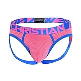 Andrew Christian Candy Pop Frame Jock w/Almost Naked, Hot Pink, Medium