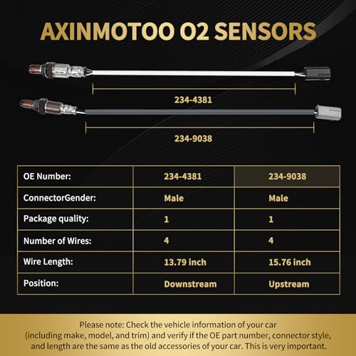 Sensor de Oxígeno Upstream y Downstream para Nissan Maxima y Altima miniatura 3