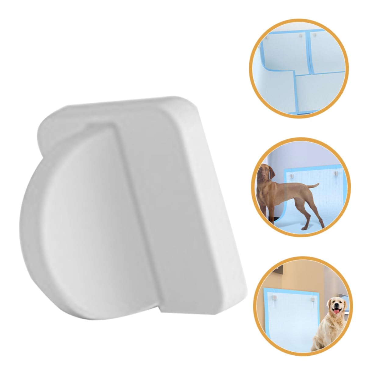 YARNOW 4pezzi Supporto Magnetico Per Traversine Per Cani Holder Per Tappetini Igienici Facile Installazione Su Muro Design Portatile e Adesivo Per Famiglie Con Animali Domestici