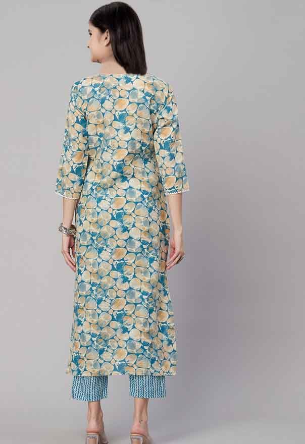 Image of Printed Ethnic Wear for Girl | Casual Wear Outfit for Girls | Girls Salwar Suit Set for Regular wear