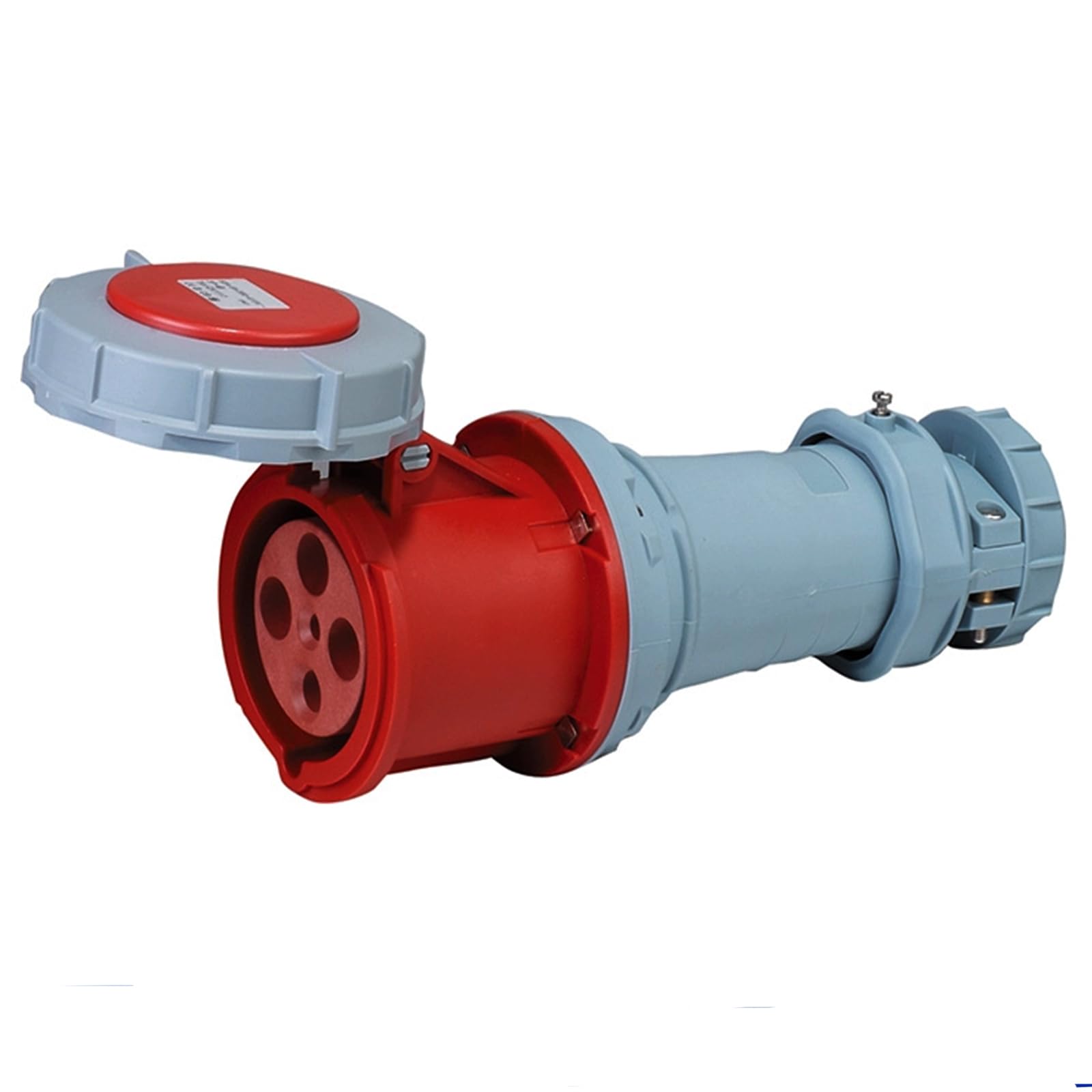 Toma de corriente industrial 125A trifásica, ideal para astilleros y talleres IP67