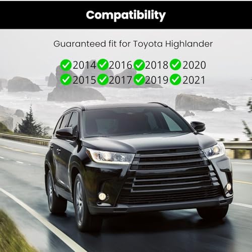 Inserto para portavasos Toyota Highlander 2014-2021 negro miniatura 7