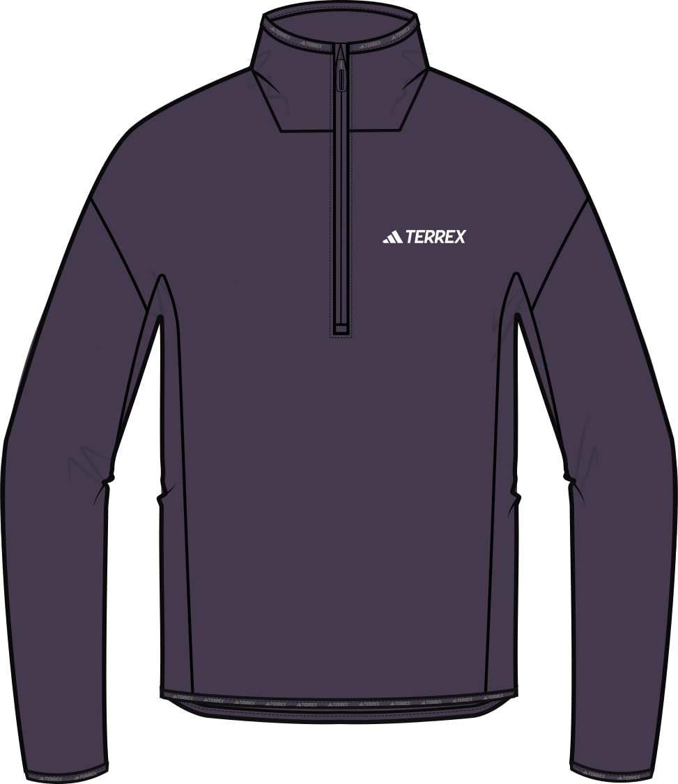 adidas Kobiety Terrex Multi CLIMAWARM Half Zip Tech Fleece Jacket, aurora plum, S