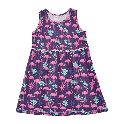 panksolu Girls Summer Dress for Kids Toddler Girl Beach Dresses Sleeveless Sundress for 2-8 Years