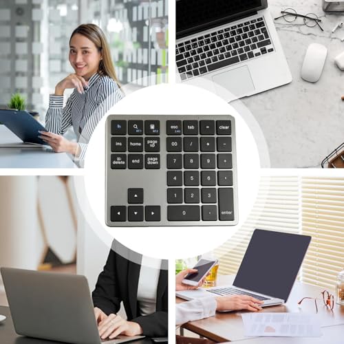 Clavier mécanique sans fil 35 touches compact portable pour PC portable