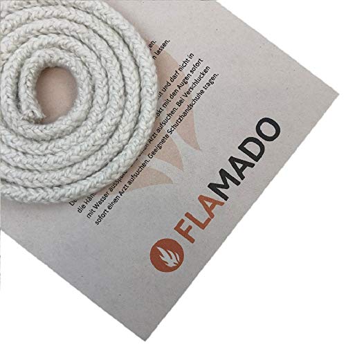 Preisvergleich Produktbild Flamado Ofendichtung / Dichtschnur (keramisch) 6mm / 3m