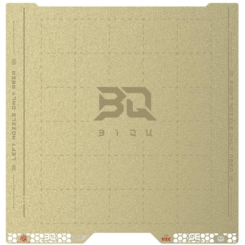 Image of BIQU PyroGrip Double Side Textured PEI Compatible with Bambu-Lab H2C 3D Printer 355x346mm PEI Spring Steel Build Plate Flexible Sheet Print Bed Removable Surface Platform