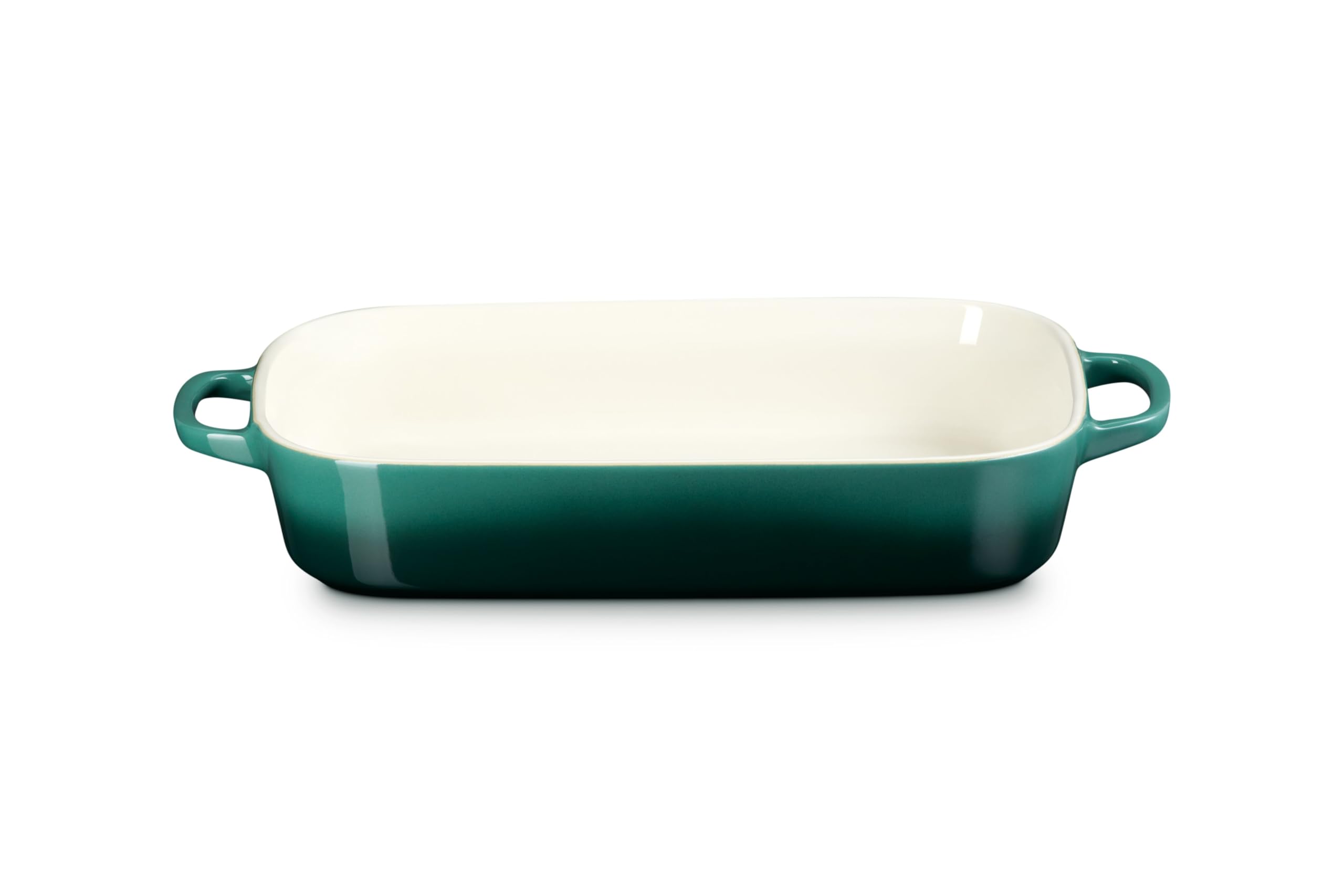 Le Creuset Rechteckige Auflaufform aus Steinzeug mit Tellerdeckel, 3 l, Artichaut